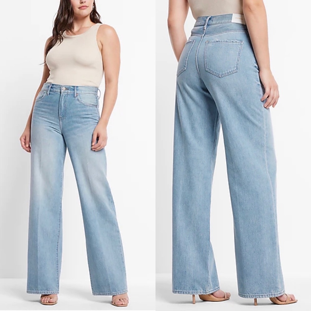 Express | Wide Leg High Rise Jean, 10